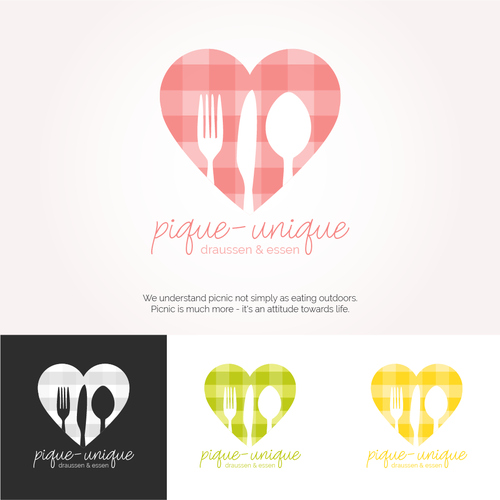 Cutlery logo with the title 'Modern & joyful logo for picnic blog'