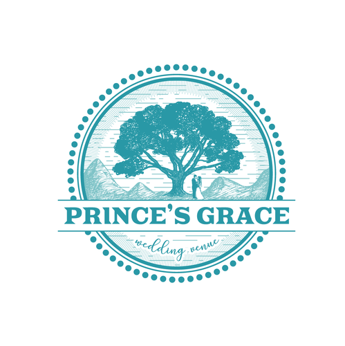 Romantic logo with the title 'Logo for a new wedding venue'