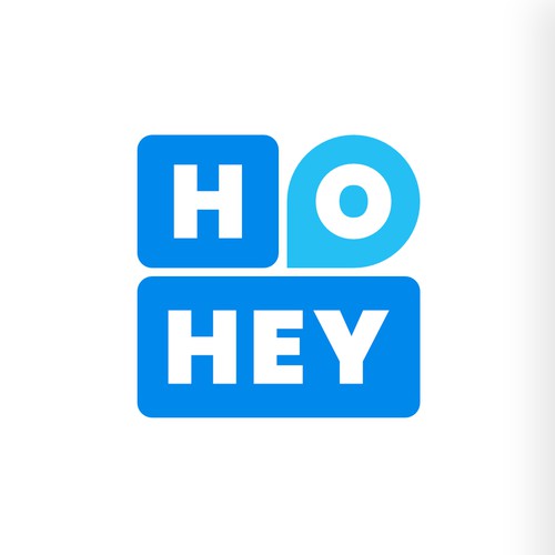 Location logo with the title 'Communcation app HOHEY needs a logo!'