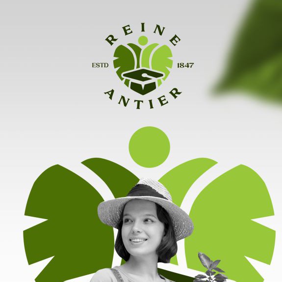 Natural logo with the title 'REINE ANTIER'