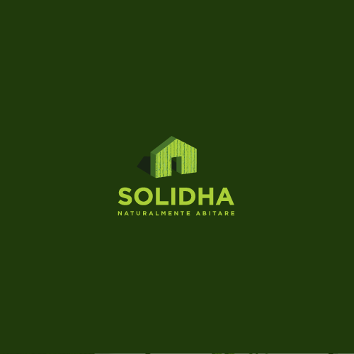 Villa design with the title 'a logo that expresses the high value of solid and natural wood buildings that we develop'