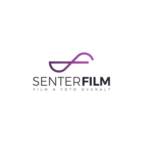 Production house logo with the title 'S + F  Minimal Lettermark for SenterFilm'