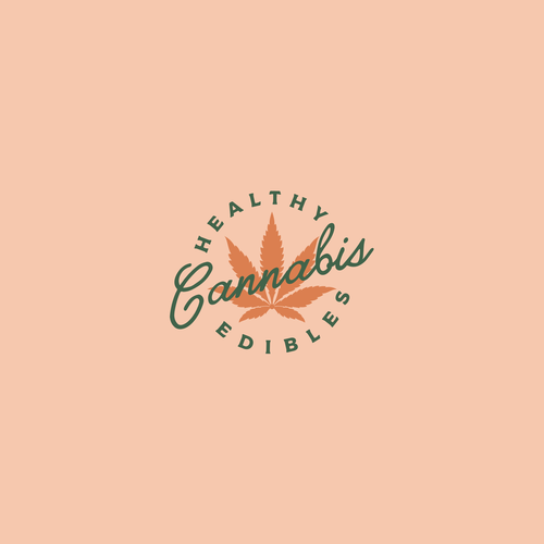 Cannabis leaf logo with the title 'Cannabis Logo'