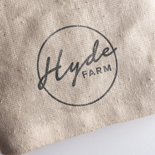 Cafe logo with the title 'Hyde Farm'