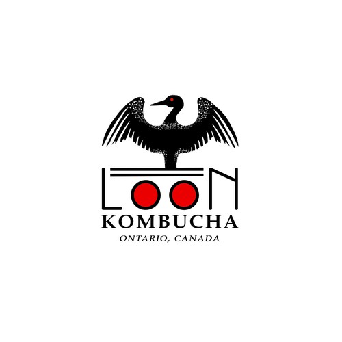 Kombucha logo with the title 'Unique design for craft kombucha company'
