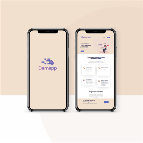 App logo with the title 'Logo for removals app'