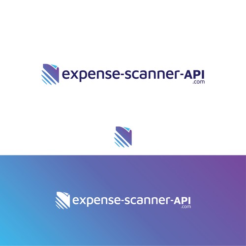 Scanning logo with the title 'A modern logo for AI technology company'