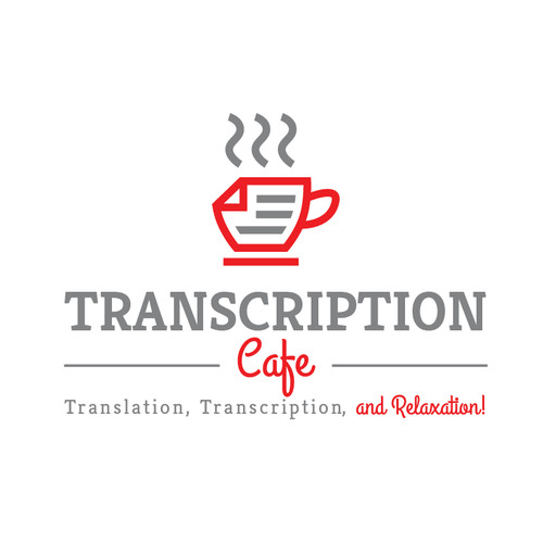 Document logo with the title 'transcription cafe'