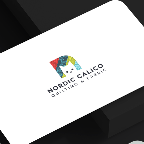 Cat brand with the title 'Logo Design Nordic Calico'