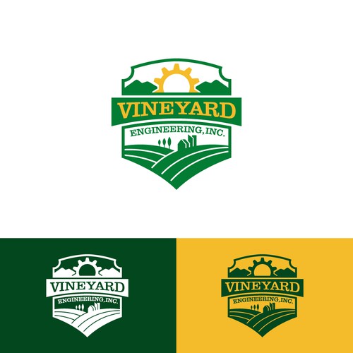 Engineering brand with the title 'Vineyard Engineering Logo'