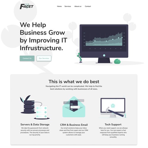 IT website with the title 'Business Website'