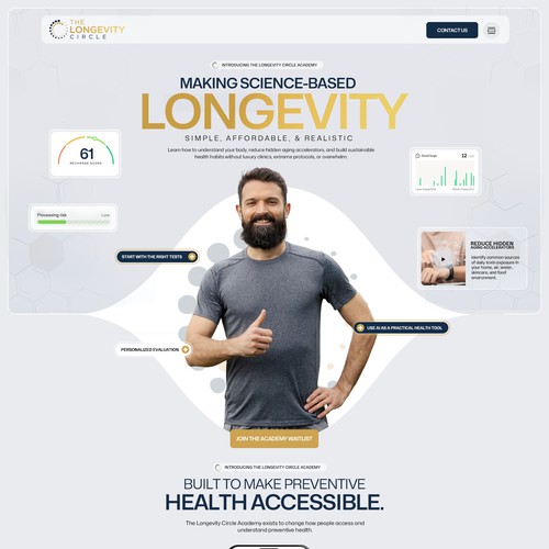 Spa website with the title 'Health & Wellness Website'