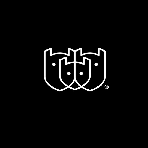 Town logo with the title 'Clean monolines logo for Pets Brand '