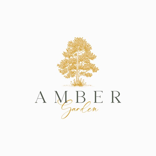 Rental logo with the title 'Logo for Amber Garden'