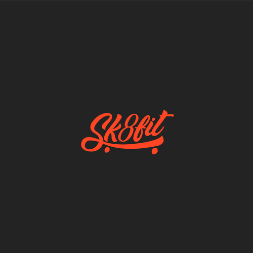 Calligraphy brand with the title 'Sk8fit'