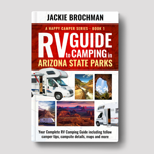 Arizona design with the title 'Camping Book Cover'