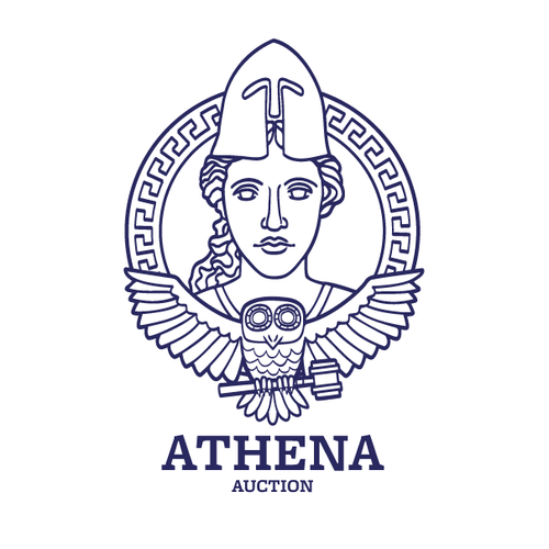 Owl brand with the title 'Auction Logo with Athena'