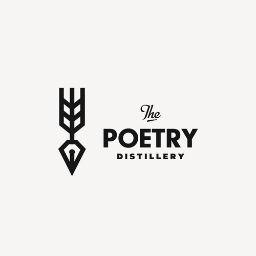 Distillery logo with the title 'Design a logo for The Poetry Distillery'