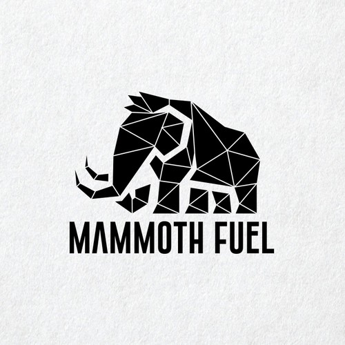 Mammoth logo with the title 'Mammoth mascot logo'
