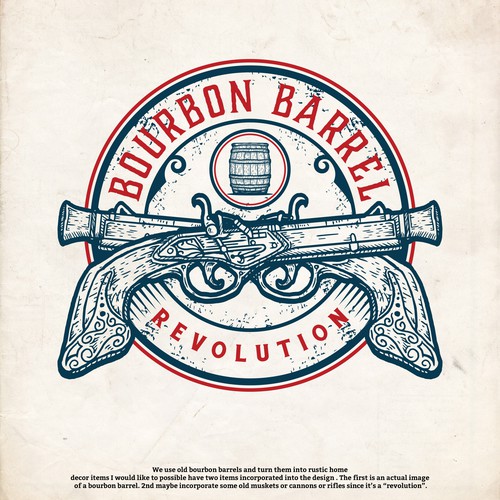 Circle logo with the title 'Bourbon Barrel Revolution'