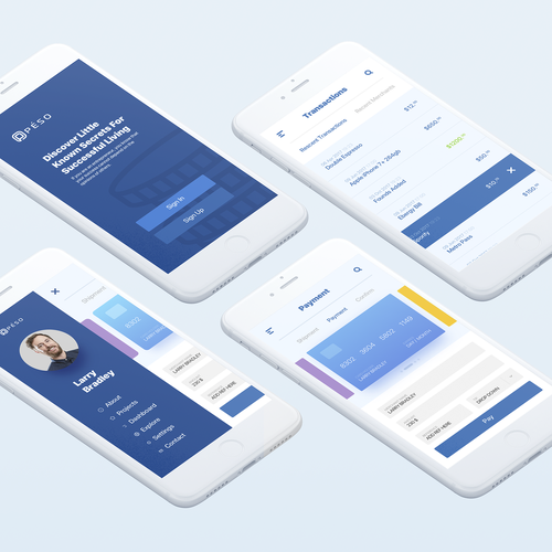 Payment design with the title 'Peso'