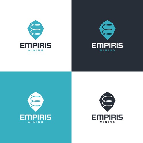 Mining logo with the title 'Empiris Mining Logo Concept'