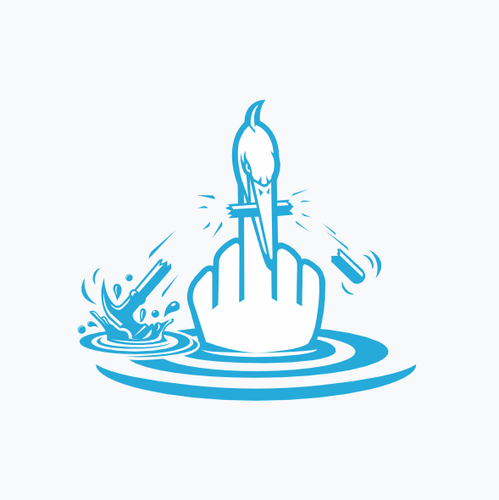 Heron logo with the title ' Blue Heron'