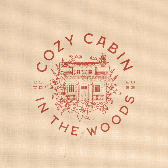 Classic design with the title 'Vintage Cabin Logo Concept'