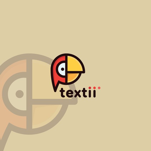 Message design with the title 'Textii Logo'