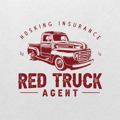 Truck design with the title 'Logo for insurance agent'