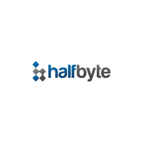 Half logo with the title 'halfbyte'