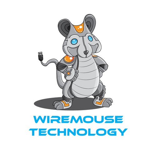 Mouse logo with the title 'Wiremouse Logo'