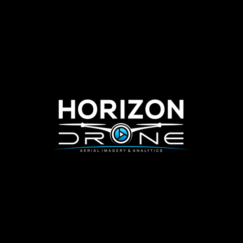 Drone photography logo with the title 'Horizon Drone'