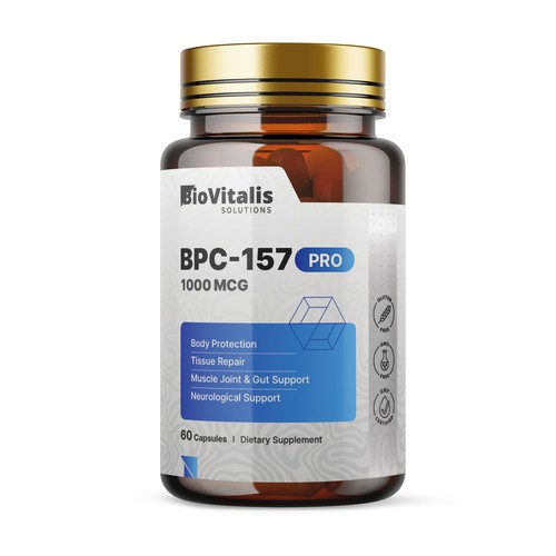Medical label with the title 'BPC-157 Pro'