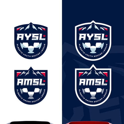 Soccer ball logo with the title 'Alberta Soccer League'