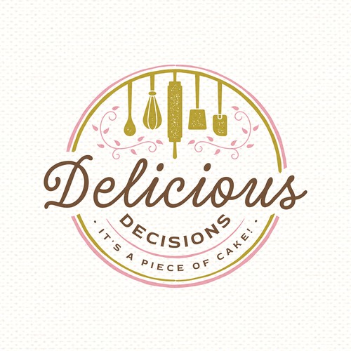 Bakery logo with the title 'Delicious Decisions'