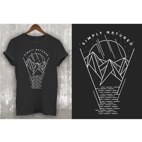 Geometric design with the title 'Simply Natured'