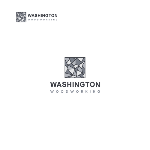 Fabrication design with the title 'Custom interior logo for Washington Woodworking'