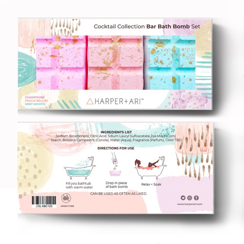 Soap packaging with the title 'product package'