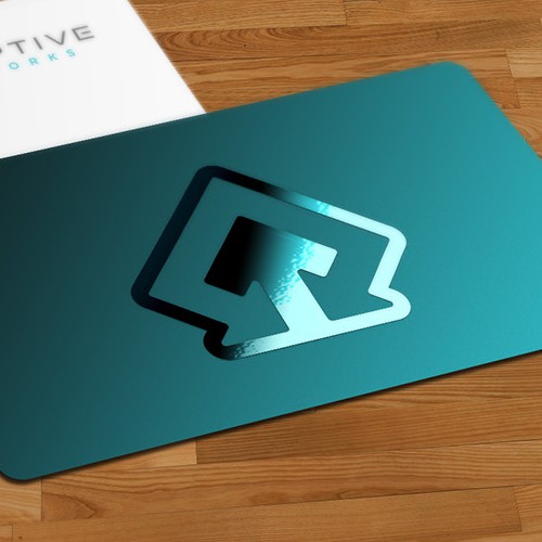 Modern design with the title 'Business card design'