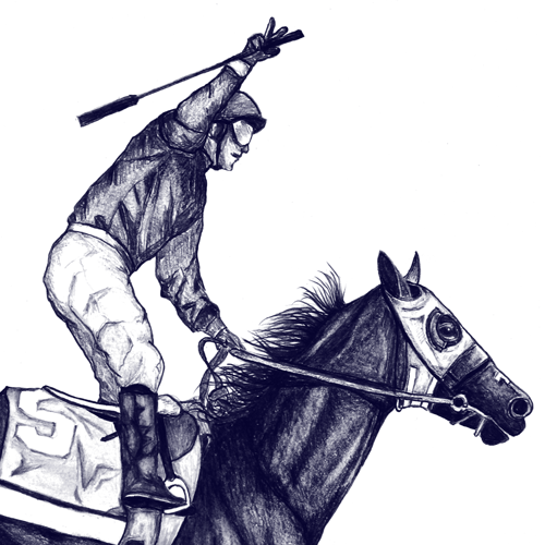 Sketch t-shirt with the title 'Create a cool t-shirt for Kentucky Derby winner California Chrome'