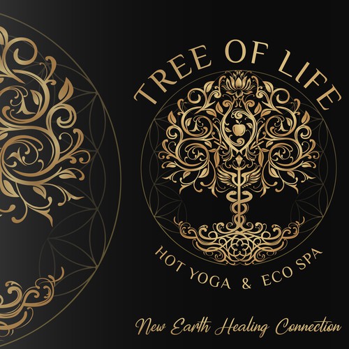 Tree of life logo with the title 'Tree Of Life - Hot Yoga & Eco Spa'