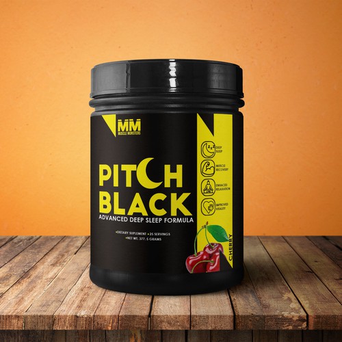 Vitamin label with the title 'label-design'