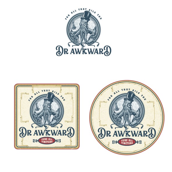 Elixir design with the title 'Dr Awkward'