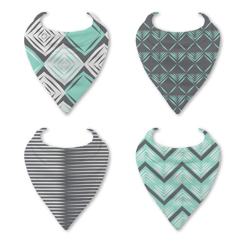 Baby artwork with the title 'Design for baby bibs'