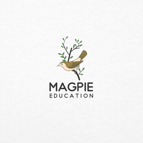 Magpie logo with the title 'MAGPIE EDUCATION LOGO'