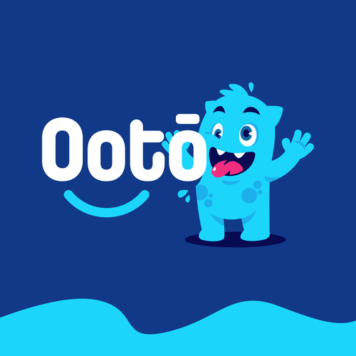 Monster design with the title 'Wacky and playful monster Logo Mascot'