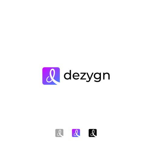 Moving logo with the title 'dezygn logo'