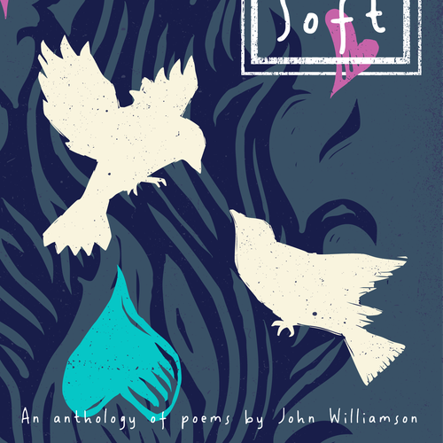 Romantic book cover with the title 'Book Cover: But Kiss Me Soft'