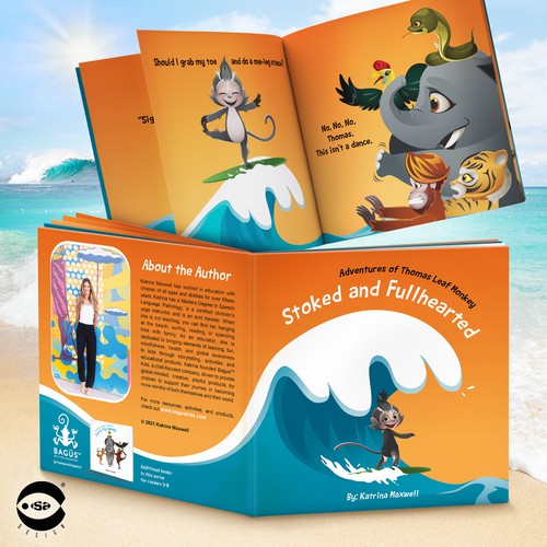 Yoga design with the title 'Book cover and typesetting for “Stoked and Fullhearted” by Katrina Maxwell.'